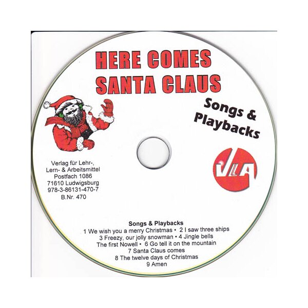 Here comes Santa Claus - Neun englische Weihnachtslieder als MP3