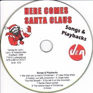 Here comes Santa Claus - Neun englische Weihnachtslieder...