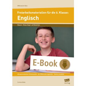 Englisch - Freiarbeitsmaterialien für die 6. Klasse