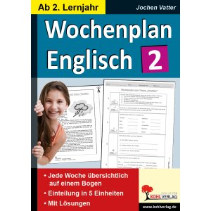 Wochenplan Englisch - 2. Lernjahr