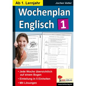 Wochenplan Englisch - 1. Lernjahr