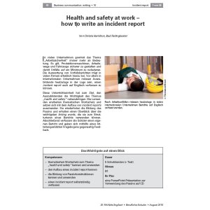 Health and safety at work how to write an incident report