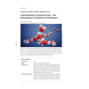 Interdisziplinärer Chemieunterricht - Von...