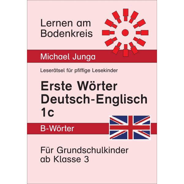 Erste Wörter mit B: Deutsch-Englisch (Wort-Bild-Karten)