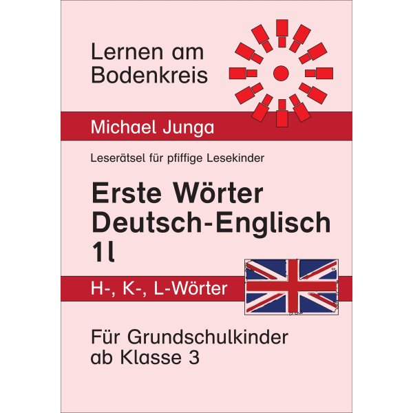 Erste Wörter mit H, K und L: Deutsch-Englisch (Wort-Bild-Karten)