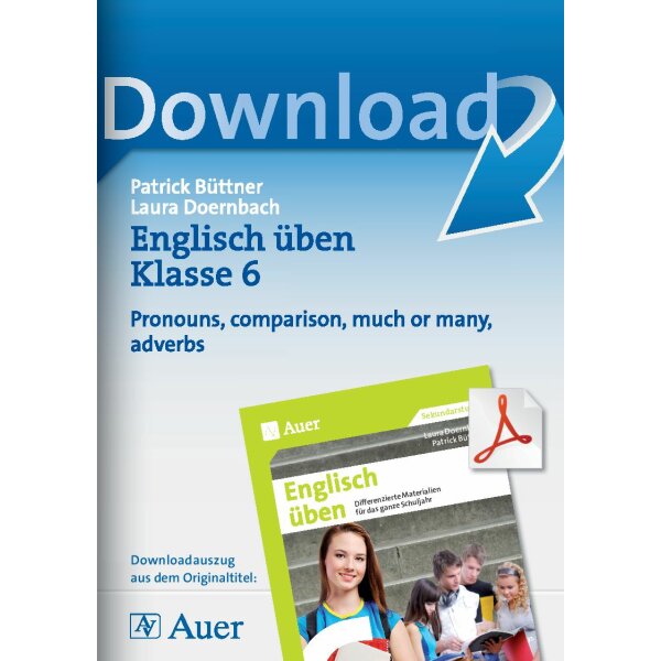Pronouns, comparison, much or many, adverbs - Englisch üben Kl. 6