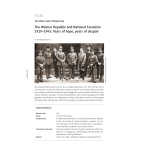 The Weimar Republic and National Socialism 1919-1945