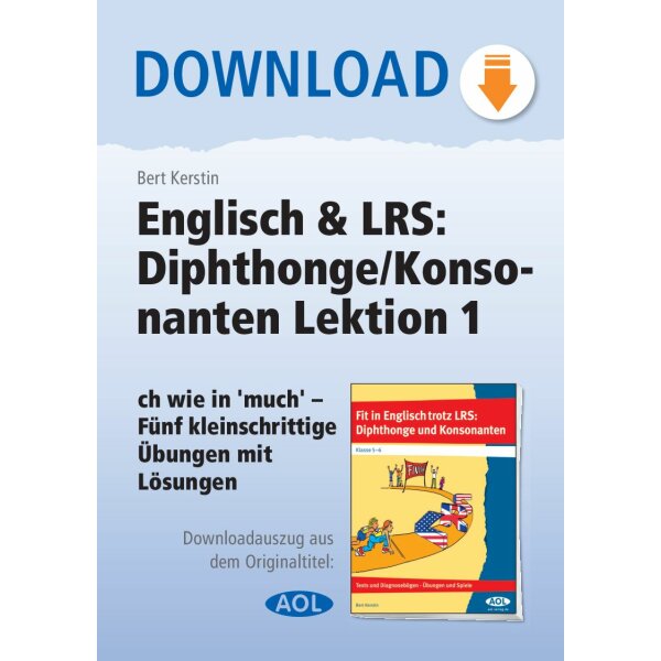Englisch und LRS: Diphthonge/Konsonanten Lektion 1 - ch wie in much