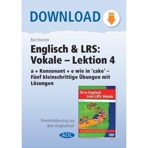 Englisch und LRS: Vokale - Lektion 4 (a+ Konsonant + e...