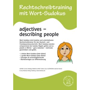 Wort-Sudokus: Adjektive - Personenbeschreibung
