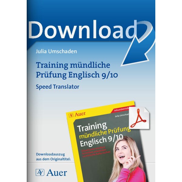 Training mündliche Prüfung Englisch 9-10: Speed Translator