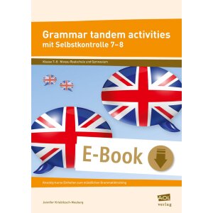 Grammar tandem activities mit Selbstkontrolle: Klasse 7-8
