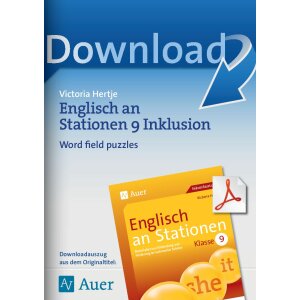 Englisch an Stationen inklusiv Kl. 9 - Word field puzzles