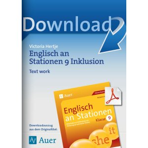 Englisch an Stationen inklusiv Kl. 9 - Text work