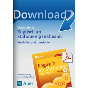 Englisch an Stationen inklusiv Kl. 9 - Mediation and...