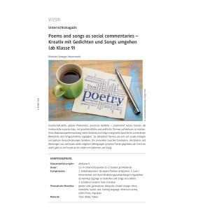 Poems and songs as social commentaries