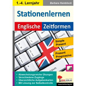 Simple Present and Present Progressive - Stationenlernen