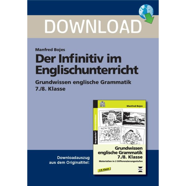 Der Infinitiv - Grundwissen englische Grammatik (7./8. Klasse)