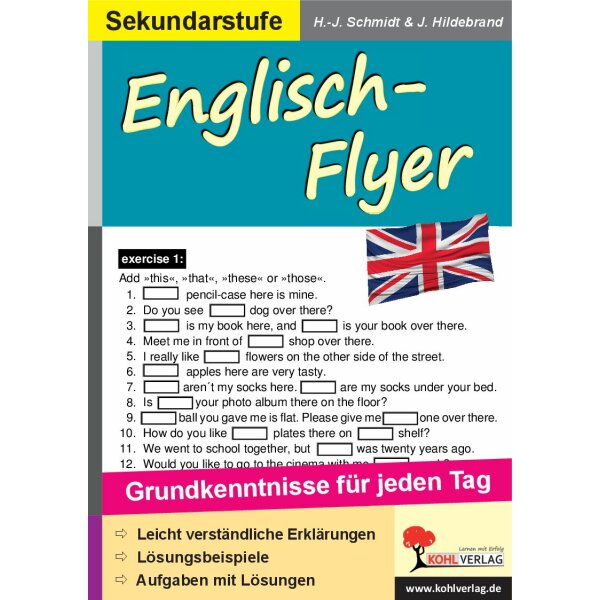 Englisch-Flyer: Grundkenntnisse für jeden Tag