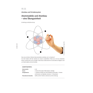 Atommodelle und Atombau - Übungseinheit