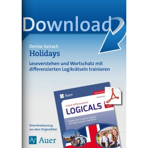 Holidays - differenzierte Logicals Englisch Kl. 5-6