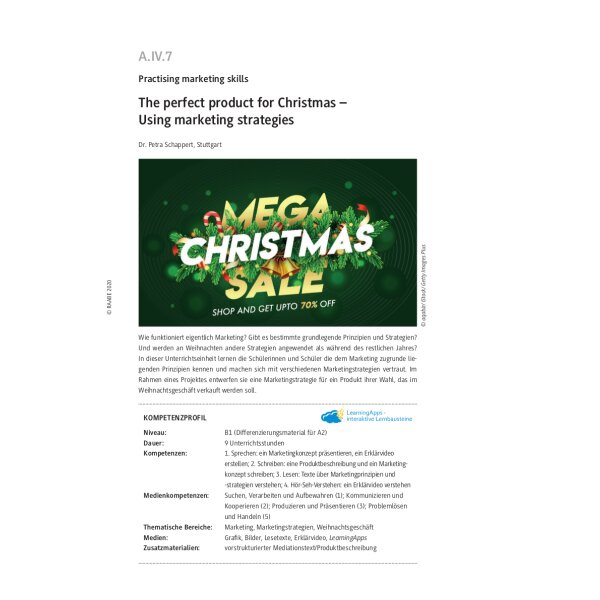 The perfect product for Christmas - Using marketing strategies