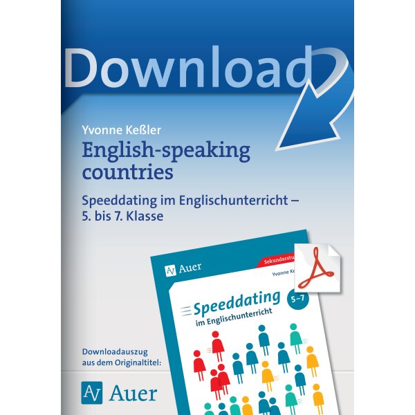 English-speaking countries - Speeddating im Englischunterricht Kl. 5-7