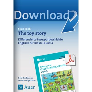 Differenzierte Lesespurgeschichten Englisch - The toy story