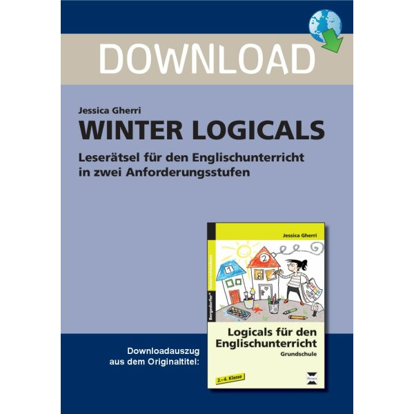 Winter Logicals - Leserätsel für den Englischunterricht in zwei Anforderungsstufen