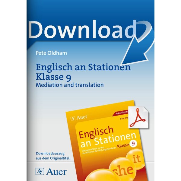 Englisch an Stationen Klasse 9 - Mediation and translation