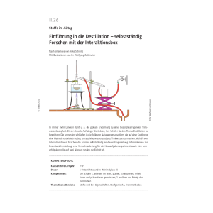 Einführung in die Destillation