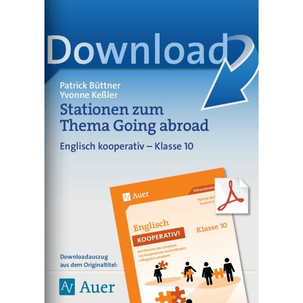 Stationen zum Thema Going abroad - Englisch kooperativ Klasse 10