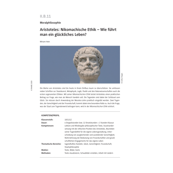 Aristoteles: Nikomachische Ethik