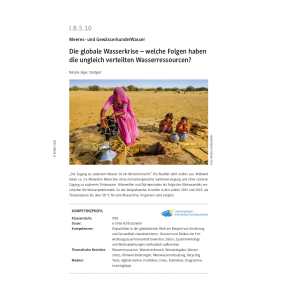 Die globale Wasserkrise