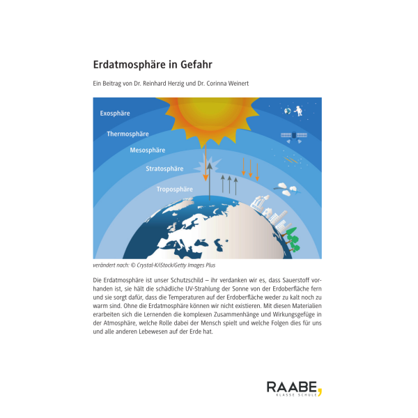 Erdatmosphäre in Gefahr