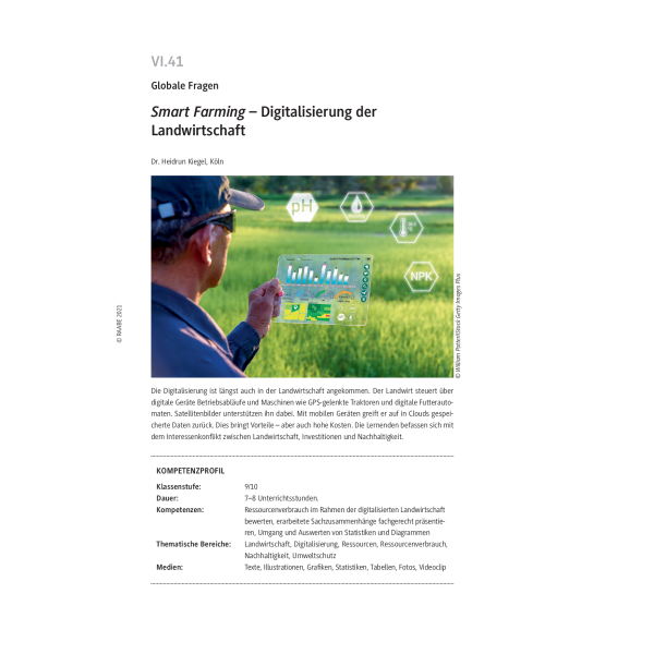 Digitalisierung der Landwirtschaft - Smart Farming