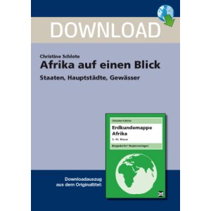 Afrika auf einen Blick - Staaten, Hauptstädte,...