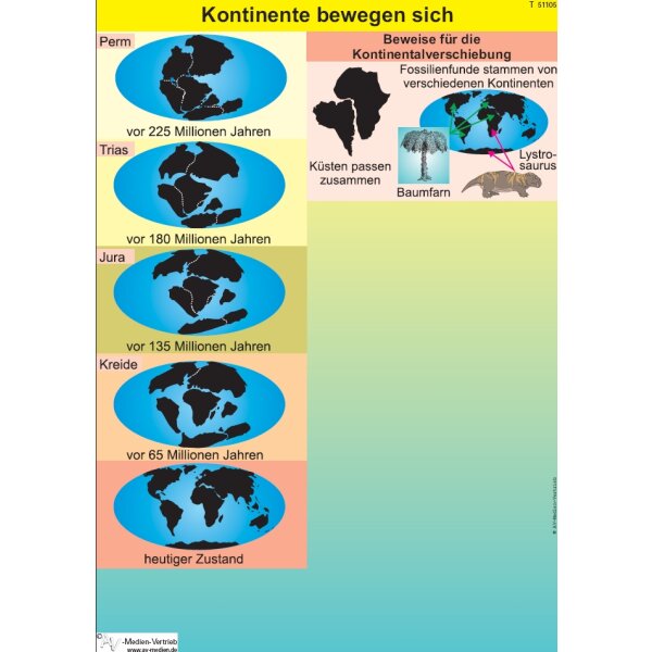 Die Kontinente bewegen sich