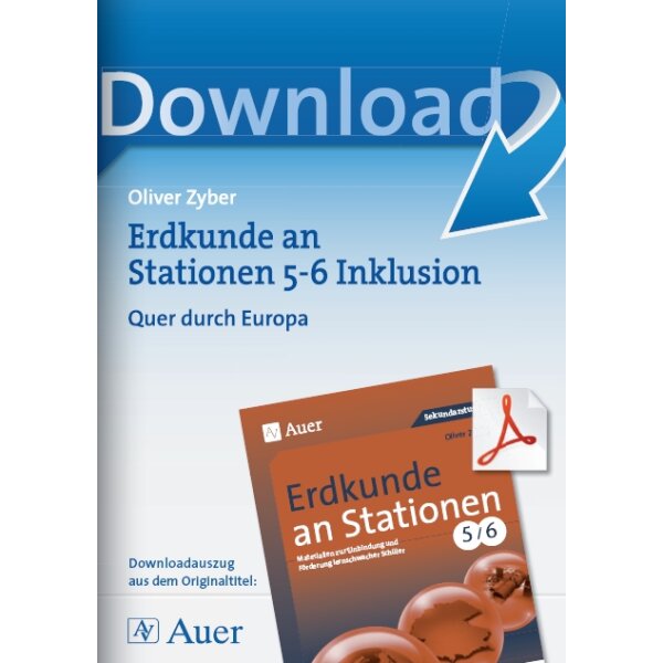 Erdkunde an Stationen 5/6 Inklusion: Quer durch Europa