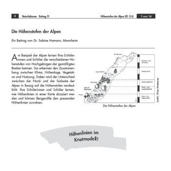 Die Höhenstufen der Alpen