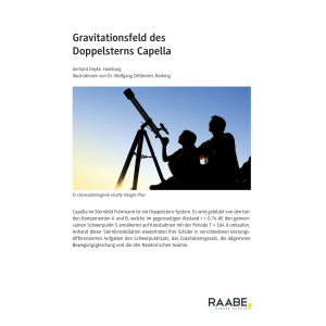 Gravitationsfeld des Doppelsterns Capella -...