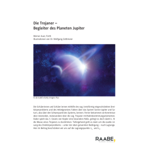 Trojaner - Begleiter des Planeten Jupiter