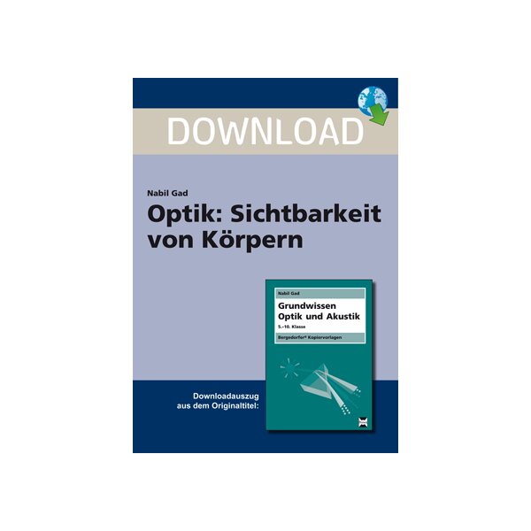 Optik: Sichtbarkeit von Körpern