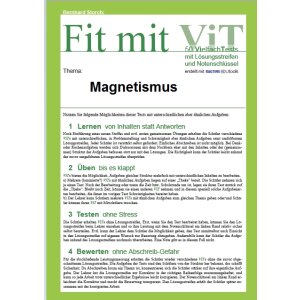 Magnetismus - Vielfachtests