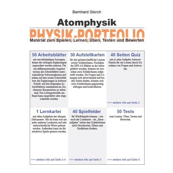 Atomphysik - Portfolio