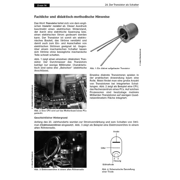 Der Transistor als Schalter - ein experimenteller Zugang