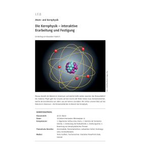 Kernphysik - Interaktive Erarbeitung und Festigung