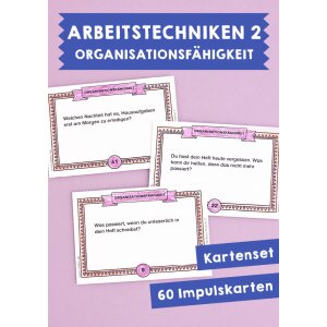 Arbeitstechniken: Organisationsfähigkeit