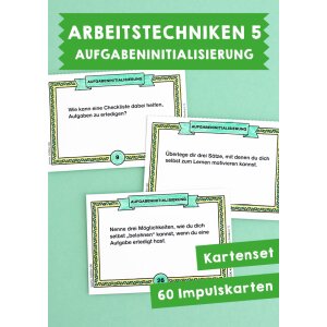 Arbeitstechniken: Aufgabeninitialisierung