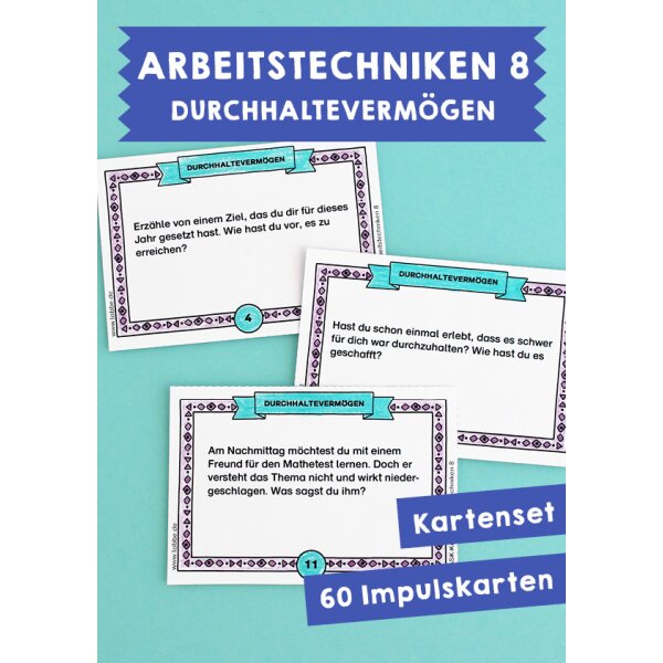 Arbeitstechniken: Durchhaltevermögen